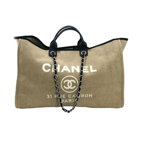 chanel tan canvas xl cambon tote|chanel handbags uk.